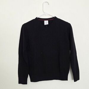 GAP Kids Classic Black V-Neck Sweater Size Boys Medium(8)
